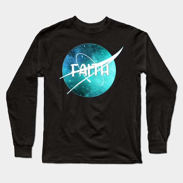 Faith Long Sleeve T-Shirt by Creation Cartoon